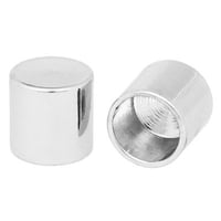 Silver 8 mm Premium End caps