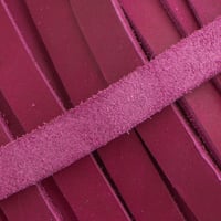 10mm Rosa Fettleder Meterware Endlosriemen
