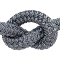 Charcoal Grau 10 mm Seil - PPM Doppelgeflecht
