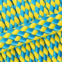Metallic Royal Blue & Yellow PPM Cord - Ø 12mm. (hollow)