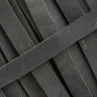 10mm Grau Fettleder Meterware Endlosriemen