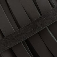 20 mm Black Greased Leather Band (Pull-Up Leather) per meter