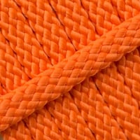 Orange Néon PPM Corde - Ø 8mm. (plane/sans noyau)