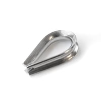 Thimble 2 mm stainless steel