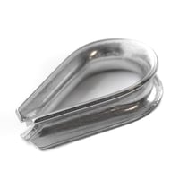 Thimble 6 mm stainless steel