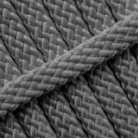 Charcoal Grey PPM Cord - Ø 8mm. (hollow)