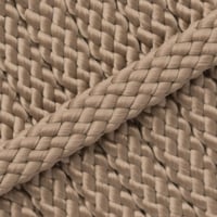Tan 8 mm - PPM Schlauchband - (Flach/Hohlgeflecht)