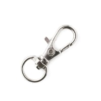 Nickel Plated Snap Hook for Key Ring 32 mm - Ø 9 mm