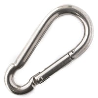 Mousqueton de pompier en acier inox 60 mm