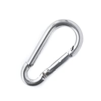 Mousqueton de pompier en acier inox 40 mm