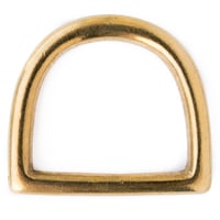Brass 32 x 5 mm D-ring