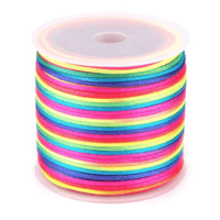 Rainbow Satin Cord Ø2mm - 30m