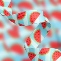 Gewebtes Recyceltes Polyesterband Watermelon 25 mm