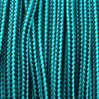 Neon Turquoise & Black Stripes Type II