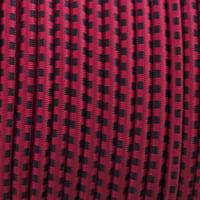 Fuchsia & Black - Elastic Cord 4 mm