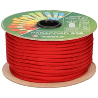 Poppy Red Paracord 550 Type III - 30 m
