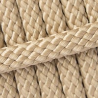 Beige 12 mm - PPM Schlauchband - (Flach/Hohlgeflecht)