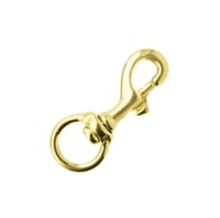 Brass Plated 45 mm - Ø 11 mm Snap Hook
