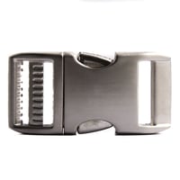 Adjustable ALU-MAX® Aluminium Buckle Satin 25mm (1")