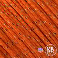 International Orange Paracord 100 Type IA - MiL-C-5040H (coreless)