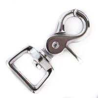 Swivel eye Clip Carabiner Nickel Plated 62 mm - ⧄ 20 mm
