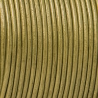 Metallic Moss - HQ Leather Cord 3 mm