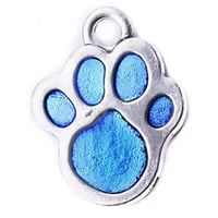 Dog Paw Charm Blue