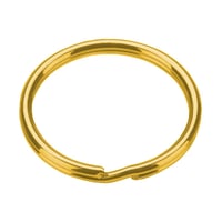 Gold 17 x 2 mm Key Split Ring