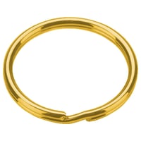 Gold 22 x 2 mm Key Split Ring