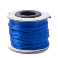 Blue - 2mm - Rattail Satin Cord (10 m)