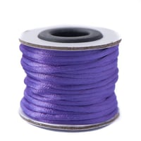 Purple - 2mm - Rattail Satin Cord (10 m)