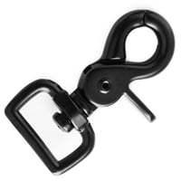 Swivel eye Clip Carabiner Black 60 mm - ⧄ 20 mm