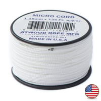 38 m White - Micro Paracord