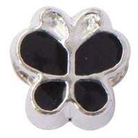Metal bead Butterfly 'Black'