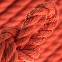 Orange PPM Twisted Rope - Ø 10mm