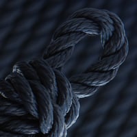 Bleu Denim PPM Cordage Torsadé - Ø 10 mm