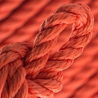 Neon Orange PPM Twisted Rope - Ø 12mm