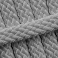 Cement Grau 12 mm - PPM Schlauchband - (Flach/Hohlgeflecht)