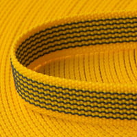 Textile PPM Webbing 'Yellow' 20 mm With Rubber Tracers