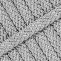 Silver Grey PPM Cord - Ø 8mm. (hollow)