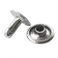 Nickelé 8 x 10 mm Simple Calotte Rivet