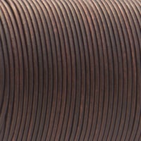 Light Brown 'NATURAL Dyed' - HQ Leather Cord 2 mm