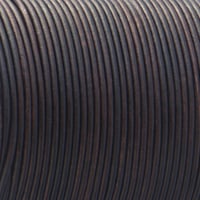 Dark Brown 'NATURAL Dyed' - HQ Leather Cord 2 mm