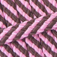 Chocolate Heart PPM Schlauchband - Ø 12mm. (Flach/Hohlgeflecht)