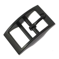 Double-Barred Belt Buckle Black 20 mm