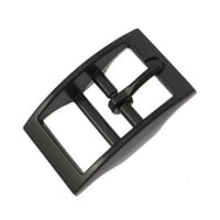 Double-Barred Belt Buckle Black 16 mm