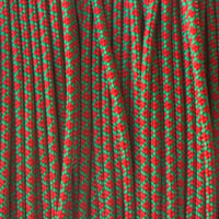 Kelly Green & Imperial Red Diamonds Paracord Type I