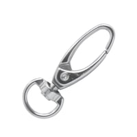 Nickel Plated Snap Hook for Key Ring 37 mm - ⧄ 10 mm