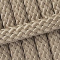 Tan 12 mm - PPM Schlauchband - (Flach/Hohlgeflecht)