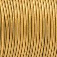 Metallic Gold - HQ Leather Cord 3 mm